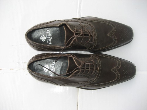 Luigi Borrelli Napoli dunkelbraune Herren Lederschuhe, Größe 9, EU 42  - Bild 5 von 11