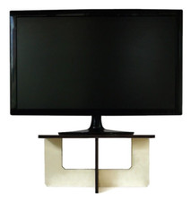 Laser-Cut Wood Monitor Stand for Desktop Modern Wooden Office Desk Accessories