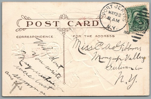 GAR PATRIOTIC POSTCARD w/ AMERICAN FLAGS ANTIQUE POSTCARD - Imagen 2 de 2