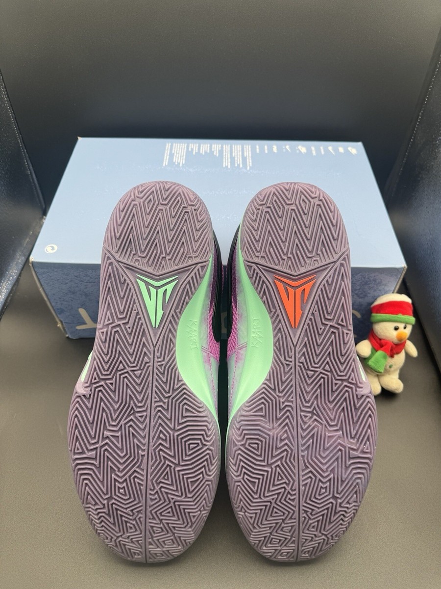 Ja 1 Christmas Purple Green Men's Size 12.5 FV5558-500 RARE