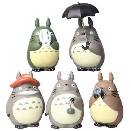 (5er Set) Neu My Neighbor Totoro Sammlung stehend GROßE Figur Spielzeug (5 Stil)