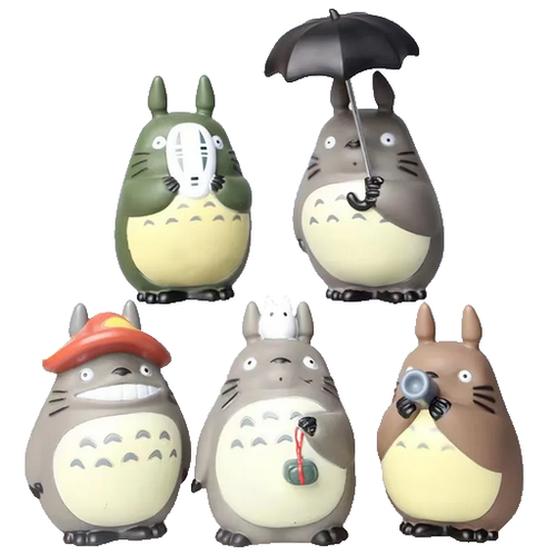 (Set of 5) New My Neighbor Totoro Collection Standing LARGE Figure Toy (5 Style) - Picture 1 of 4