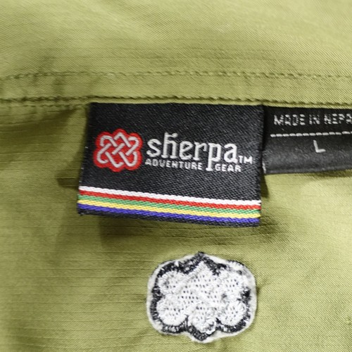 Sherpa Adventure Gear Button Up Shirt Men's L Green Short Sleeve Hiking Outdoor - Picture 18 of 23