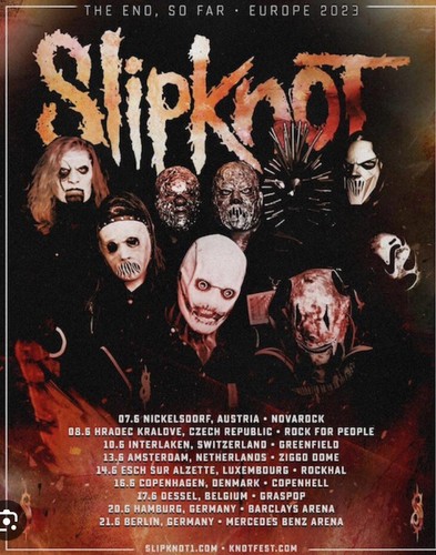 SLIPKNOT STICKER SET Concert T Shirts Band Stickers Bones Volcom Vintage Skate - Picture 2 of 8