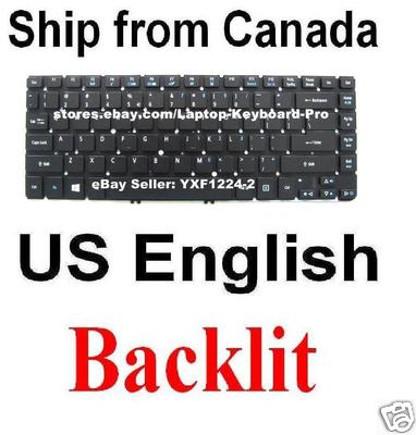 Original New for Acer NSK-R2HBW 1D Laptop Keyboard with Backlit US