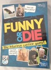 New Sealed Hasbro FUNNY OR DIE Youth to Adult Game 3-6 Players