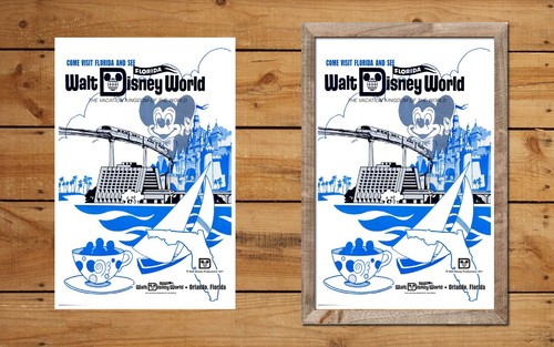FLORIDA WALT DISNEY WORLD ADVERTISING - POSTER - BUY ANY 2 GET ANY 1 FREE!! - Imagen 2 de 3