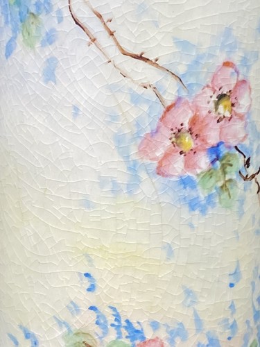 Cascade China Pottery Portland Oregon Victorian 2 Vases Pair Hand Painted READ - Picture 7 of 17