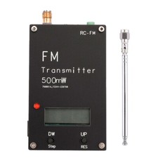 Long Range FM Stereo Transmitter with Adjustable Frequency and Memory Function