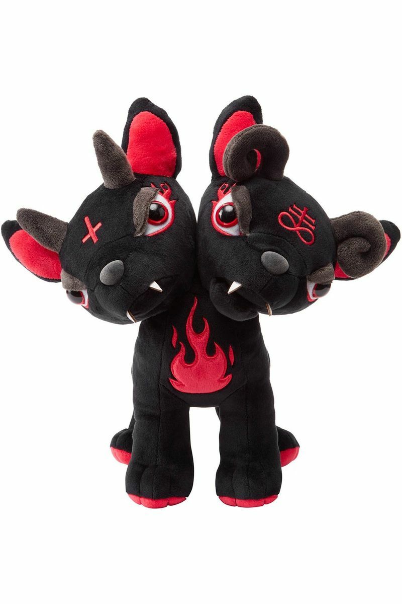Hellhound KILLSTAR 2 Head Black Gothic Satanic Decor Dark Hound Plush Chien | eBay Hellhound KILLSTAR 2 Head Black Gothic Satanic Decor Dark Hound Plush Chien | eBay