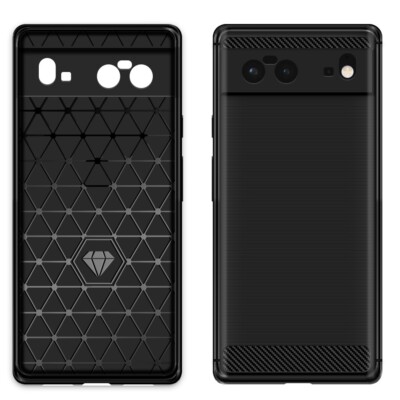 Natural Tactility Carbon Fiber Protective Soft Slim TPU Case fit Google Pixel 6