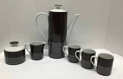 Harmony House Vintage Japan Porcelain Coffee Tea Pot Serving Set with Cups - Picture 4 of 12