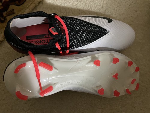 Nike Phantom Vision VSN 2 Elite DF FG Soccer Cleats CD4161-906 Size 13 White/Blk - Picture 3 of 3