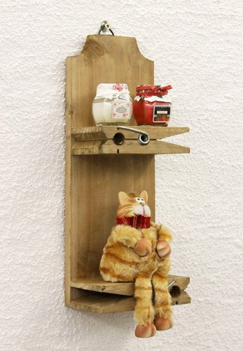 Estante de Pared Madera 14B460 Caja la Semilla Clothes Pin Consola Cocina - Imagen 3 de 10