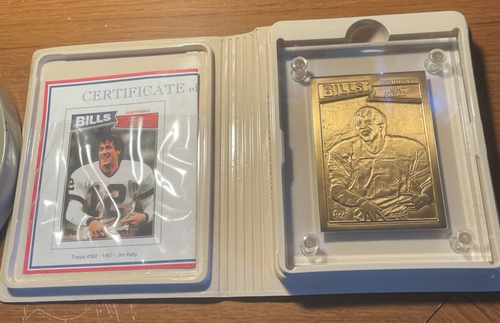 1987 Topps Jim Kelly Highland Mint Bronze Karte