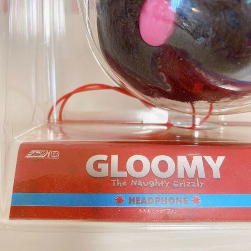 Gloomy Headphones Chax GP Face Black Pink Kawaii Character Taito bloody Bear JP - Picture 4 of 24
