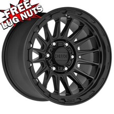 16 inch 16x8 KMC KM542 IMPACT SATIN BLACK wheels rims 5x150 +0