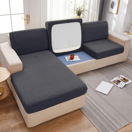 Sofa Cover Stretch Couch Cushion Cover L Shape Sofa Covers Chaise Lounge Covers - Picture 61 of 137
