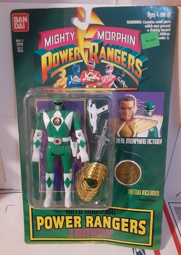 RARE 1994 Green Ranger Auto Morphin Tommy Mighty Morphin' Power Rangers - Bild 1 von 8