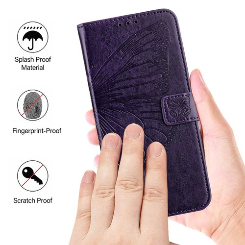 Magnet Leder Tasche Schmetterling geprägt Cover für Google Pixel 9a 9 Pro XL 8A 7 - Bild 116 von 116