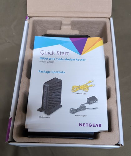 Netgear N600 WiFi Cable Modem Router C3700 – Dual Band DOCSIS 3.0 – w/ Box - Picture 11 of 12