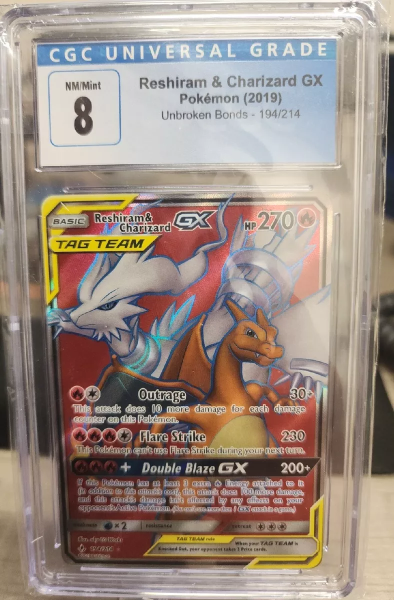 Reshiram & Charizard GX Full Art - 194/214 - Unbroken Bonds