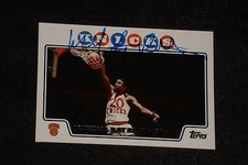 MICHEAL RAY RICHARDSON 2008-09 TOPPS SIGNED AUTOGRAPHED CARD #186 KNICKS