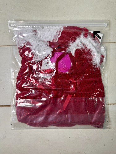 Avidlove Sexy Lingerie Babydoll Red Santa Cosplay with G-String Size Large - Picture 6 of 6