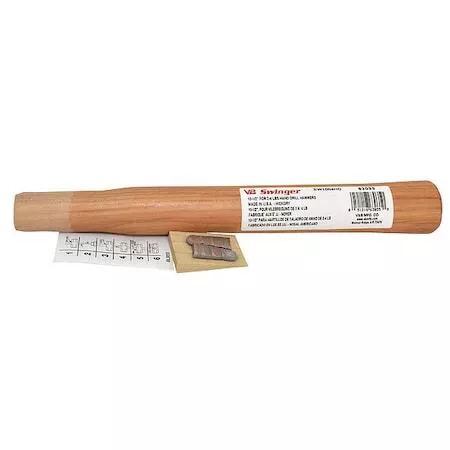 Vaughan 63035 Drilling Hammer Handle,10 1/2 In Hickory