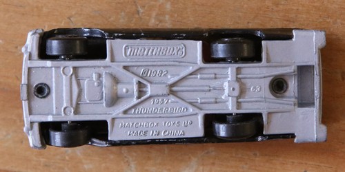 Matchbox Diecast Model - MB42 - 1957 Ford Thunderbird - Escala 1:63 - 1986 - Imagen 10 de 10