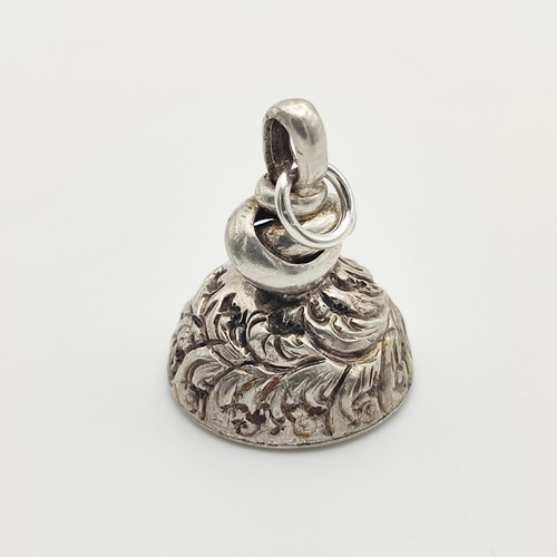 Vintage 925 Sterlingsilber Perlmutt Wachssiegel Anhänger Charm Anhänger - Bild 1 von 5