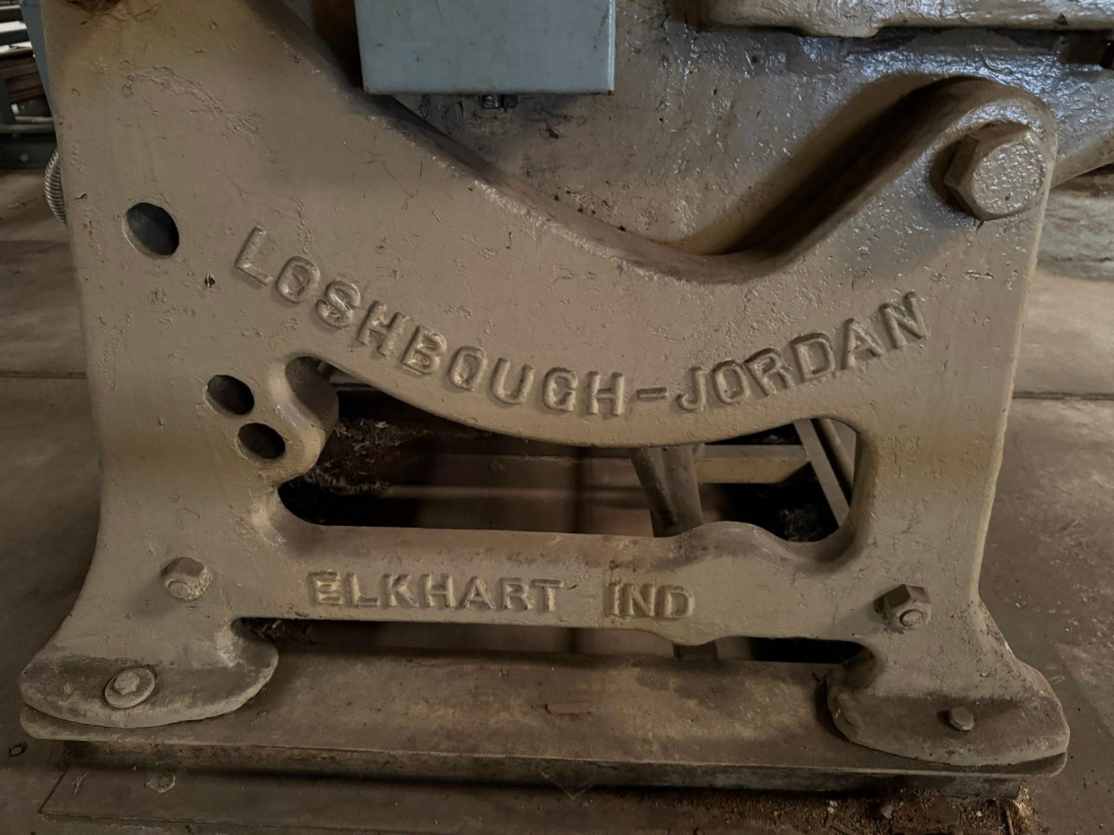 L & J 50 Ton Mechanical OBI Punch Press Heavy