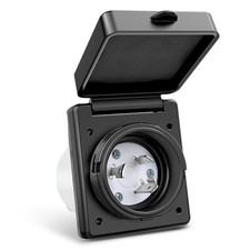 30  RV Shore  Inlet 125V  Lock Receptacle NEMA L5-30P Enclosed Lockable5925