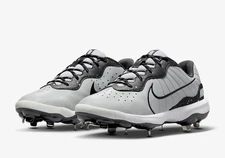 Nike Alpha Huarache Varsity 4 - Size 13 Men Baseball Cleats Grey DJ6516-002 NEW