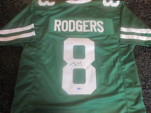 AARON RODGERS NEW YORK JETS HANDSIGNIERT CUSTOM FOOTBALL TRIKOT HANDSIGNIERT COA 2 - Bild 1 von 15