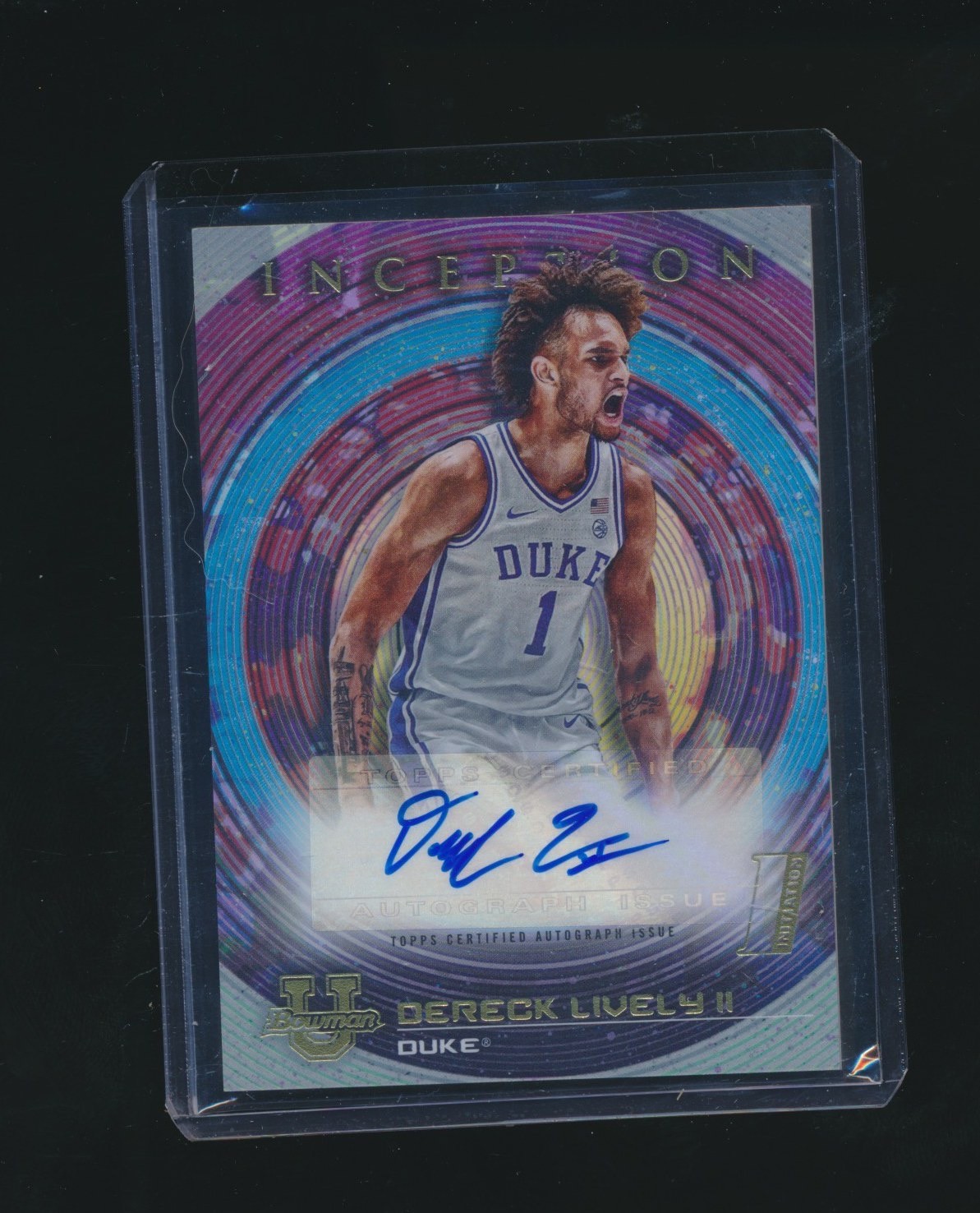 DERECK LIVELY II 2022-23 BOWMAN U INCEPTION RC AUTO #BIA-DLII