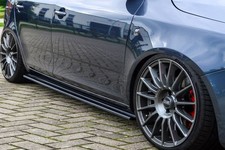 Side skirts addons Blades diffusers Underskirts For Skoda Fabia RS 5J 10-14