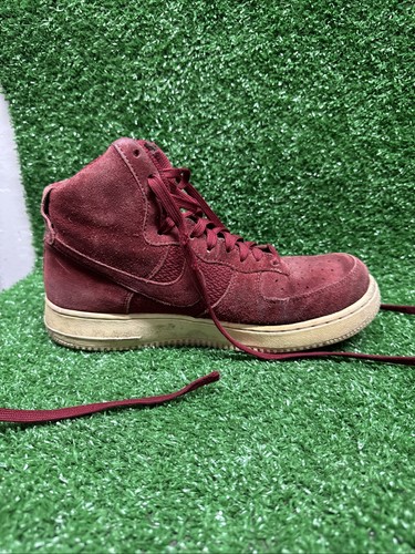 Size 8 - Nike Air Force 1 07 High University Red Preowned No Box 315121-610 - Picture 6 of 10