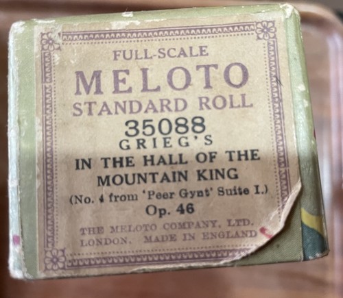 Meloto Full Scale Pianola Rolle - 35088 - In der Halle des Bergkönigs - Grieg