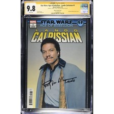 Star Wars: Age of Rebellion Lando Calrissian #1__CGC 9.8 SS__Signed by Billy ...