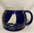 Feltman Langer Nautical Mug 20 oz. 4.75" x 4.5" x 3.75" Blue & White