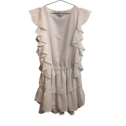 KOCH Bright White Madison Check Dress S - Picture 3 of 9