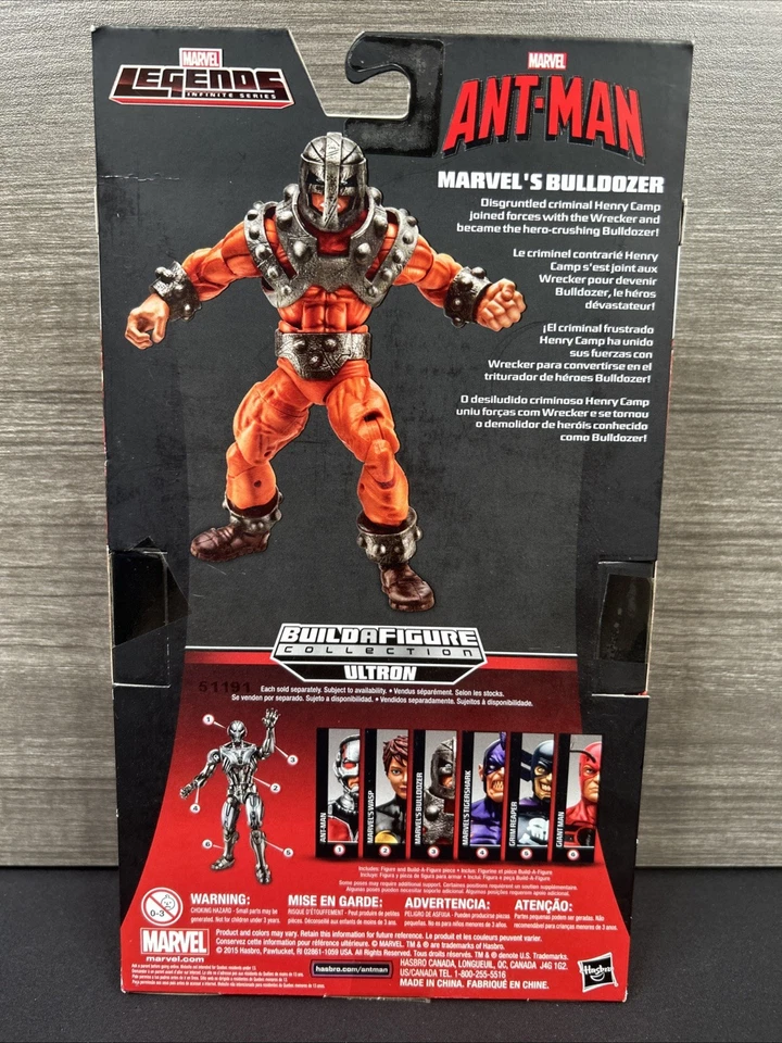 Bulldozer Marvel Legends Hasbro Nuevo Ultrón Construir-a-Figure Foto 2 de 4
