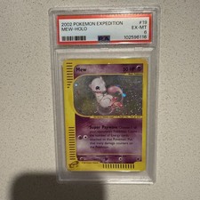 🟣 2002 Pokemon Expedition Mew Holo 19/165 PSA 6 Vintage Rare TCG SWIRL