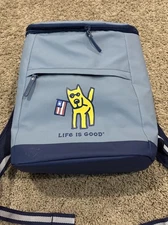 Life Is Good Soft Insulated Backpack Cooler Blue
