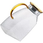 Glaskrug mit Deckel kaltem Wasserkrug Kühlschrank Tür Glas Transparentes