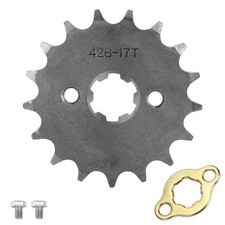 428 17T 17mm Motorcycle Front Engine Sprocket Compatible with 50cc 70cc 110cc 12