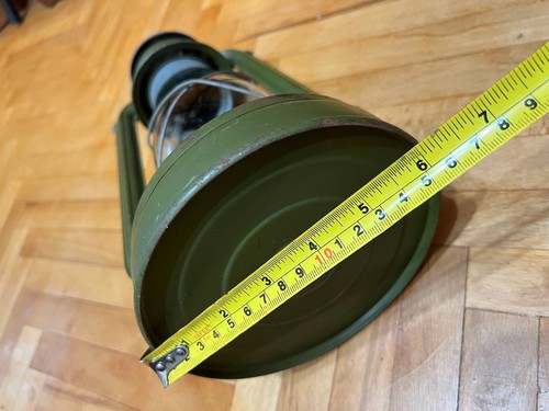 Vintage USSR | Military blue Metal Kerosene Lamp bat - Picture 4 of 15