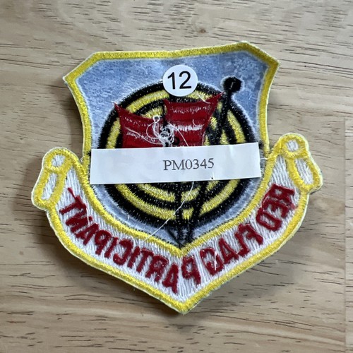 BANDIERA ROSSA PARTECIPANTE LOGO RICAMATO TOPPA BRACCIO 3 POLLICI - Foto 7 di 7
