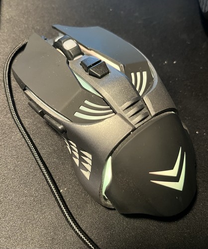 LED Gaming Mouse Model MU21007 USB Wired Black/Gray TESTED (Y2) - Picture 8 of 9